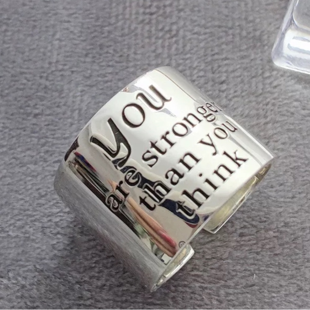 🤍Insta sterling silver open ring